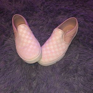 Pink CheckerBoard vans size-8.5